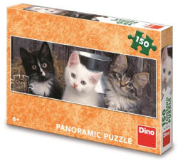 Dino Puzzle panoramic Pisicute, 150 piese - DINO TOYS (38433) Puzzle