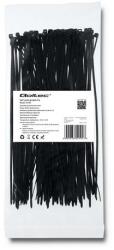 Qoltec Önzáró kábelkötöző | 2.5*200mm | 100 db | Nylon66 | UV | Fekete (52194)
