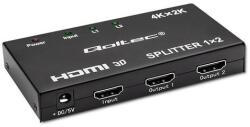 Qoltec Aktív HDMI Elosztó 2 x HDMI 4K x 2K | 3, 4 Gb/s | Magas stabilitás (51796)