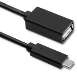 Qoltec USB 3.1 Type C férfi | USB 3.0 Type A női | 0.25M kábel (50421)