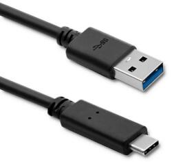 Qoltec USB 3.1 típusú C férfi kábel | USB 3.0 A férfi | 1.8m | Fekete (50363)