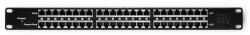 Qoltec patch panel RACK | 48V | 24 port | Passzív PoE injektor | Fekete (54477)