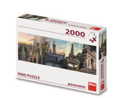 Dino Puzzle panoramic, Paris, 2000 piese - DINO TOYS (38466) Puzzle