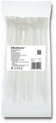 Qoltec Önzáró kábelkötegelő | 7.2*200mm | 50 db | Nylon66 | UV | Fehér (52215)