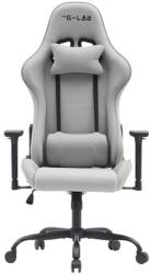 The G-Lab Gamer szék - KS PLATINIUM GREY (fekete; állítható magasság; áll. kartámasz)