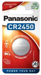 Panasonic gombelem (cr2450l, 3v, lítium) 1db / csomag (CR-2450EL/1B) - rufusz