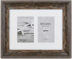 Kenro Bergamo Rustic Brown multi képkeret, 2db 10x15, faerezet hatás, barna (KE-BERG1015BN-2)