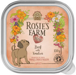 Rosie's Farm 24x150g Rosie's Farm Mini Marha & paradicsom nedves kutyatáp