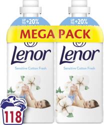 Lenor Sensitive Cotton Fresh 2×1, 239 l (118 mosás)