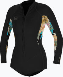 O'Neill Női úszószivacs O'Neill Bahia 2/1 Front Zip Short Spring fekete/mikah virágos/fekete