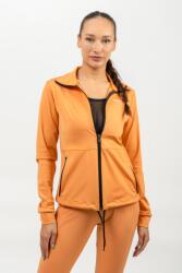 NEBBIA Shiny Zip Up Workout Jacket SLEEK 481 - orange (S) - NEBBIA