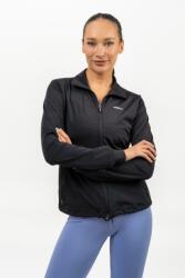 NEBBIA Shiny Zip Up Workout Jacket SLEEK 481 - black (L) - NEBBIA