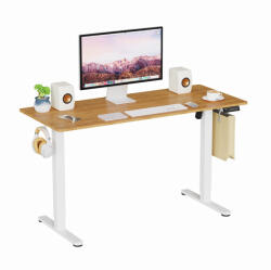 LVN System Elektromosan állítható magasságú íróasztal - 140x60cm arany tölgy ülő-/állómunkához - LVN System Lite LV1718 (LV1718)