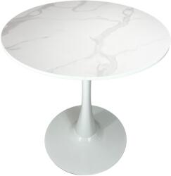  Kerek étkezőasztal Beluga Ø80 - Márvány dekor