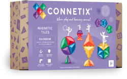 Connetix csempe - Mágneses építőkészlet táguló szivárvány készlet 36 db (13882609)