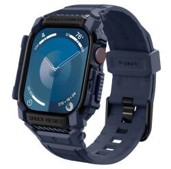 Spigen Apple Watch Series 10 42 mm SPIGEN RUGGED ARMOR PRO Pótszíj Egyedi Méret, Ütésállóság + Szilikon keret, Sötétkék (ACS08592)