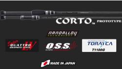 Graphiteleader Corto Prototype 22gCorps 782ML-HS Fast 2, 34m 20g Medium Light pergető horgászbot