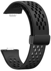 Gigapack Huawei Watch Fit 3 GIGAPACK Pótszíj Egyedi Méret, Légáteresztő, Fekete
