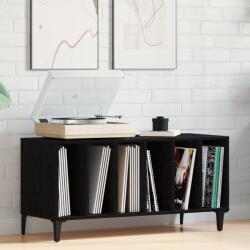 vidaXL Шкаф за грамофонни плочи с рафт Черния дъб 100 x 38 x 48 см (862869)