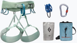 Black Diamond Set de cățărare cu harnașament pentru femei Black Diamond Momentum Harness Package pastel green
