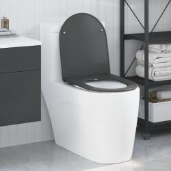 vidaXL Тоалетна седалка Антрацит 47 x 36 x 3, 4 см Дуропласт (42002366)