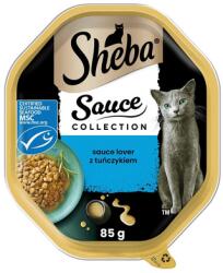 Sheba Sauce Collection tálca 85 g nedves teljes értékű eledel felnőtt macskáknak tonhallal szószban darabokban