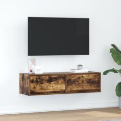 vidaXL ТВ шкаф 100 x 31 x 25, 5 см Опушен дъб Инженерна дървесина (861530)