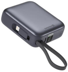 SWISSTEN 10000 mAh USB-C / Lightning powerbank fekete