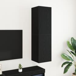 vidaXL Стенен ТВ шкаф 30, 5 x 30 x 110 см Черния дъб (862572)