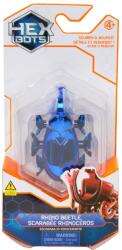 Spin Master Figurina interactiva, Hexbots, Rhino Beetle, Scarabee Rhinoceros, Albastru, 20149628 Figurina