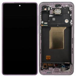 GH82-34307C Samsung Galaxy A55 OLED kijelző érintővel Lila (Lilac) kerettel, előlap (GH82-34307C)