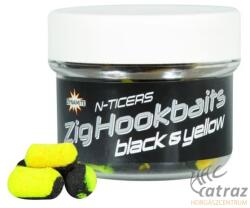 Dynamite Baits N-Ticers Zig Hookbaits 12x6mm - Fekete Sárga Zig Csali (ADY041876)