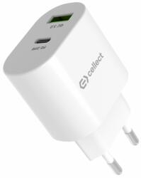 Cellect Hálózati adapter gyorstöltő funkcióval USB-C 20W, fehér