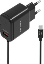 Cellect Hálózati töltő USB-C kábellel, 30W, fekete