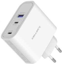 Cellect Hálózati töltő adapter gyorstöltő funkcióval 65W, fehér - yettel