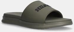 Tommy Hilfiger papucs DUAL DENSITY HILFIGER POOL SLIDE zöld, férfi, FM0FM05430 - zöld Férfi 41