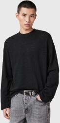 AllSaints pamut hosszúujjú FOSTER fekete, férfi, sima, M026JC - fekete S