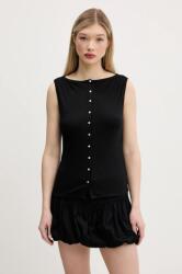 Abercrombie & Fitch top fekete, KI139-5175 - fekete L