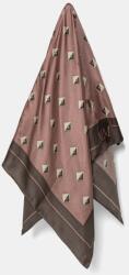 MM Max Mara Leisure selyem kendő barna, női, mintás, 2516541027600 - barna Univerzális méret - answear - 29 990 Ft