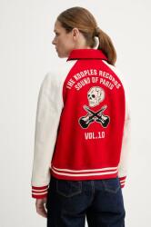The Kooples gyapjú dzseki piros, átmeneti, FCUI30001K - piros 36