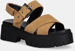 HUGO velúr szandál Kris - barna Női 40