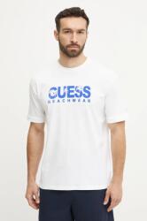 Guess pamut póló fehér, férfi, nyomott mintás, F5GI11 I3Z14 - fehér XXL