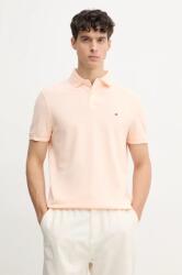 Tommy Hilfiger póló narancssárga, férfi, mintás, MW0MW17770 - narancssárga XL