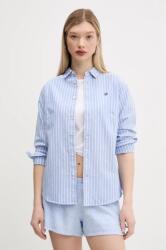 Superdry pamut ing női, galléros, regular, W4010473A-D9J - kék S