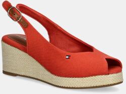 Tommy Hilfiger szandál FLAG MID WEDGE ESPAD SLINGBACK narancssárga, FW0FW08595 - piros Női 39