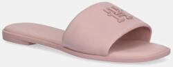 Tommy Hilfiger bőr papucs TH LOGO HARDWARE LEATHER MULE rózsaszín, női, FW0FW08806 - rózsaszín Női 39