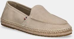 Tommy Hilfiger espadrilles velúrból HILFIGER FLEX ESPA SUEDE LOAFER - bézs Férfi 41