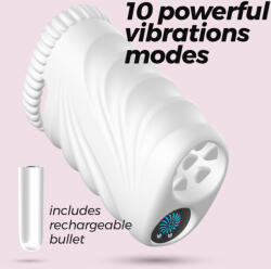 Crushious Maszturbátor Nautilus bullet vibrátorral