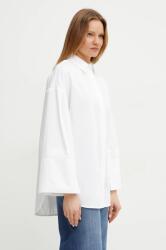 MM Max Mara Leisure pamut ing női, galléros, fehér, relaxed, 2516191017600 - fehér 40