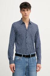 HUGO BOSS ing férfi, galléros, sötétkék, slim, 50539456 - sötétkék XL